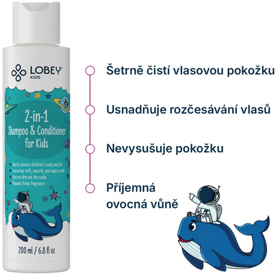 Lobey Šampón s kondicionérom pre deti 200 ml