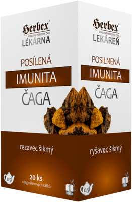 Herbex Čaj posilnená imunita ČAGA 20 x 3 g