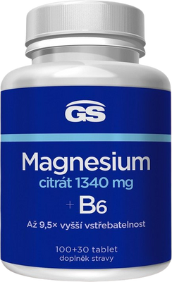 GS Magnesium citrát 1340 mg B6 567 g
