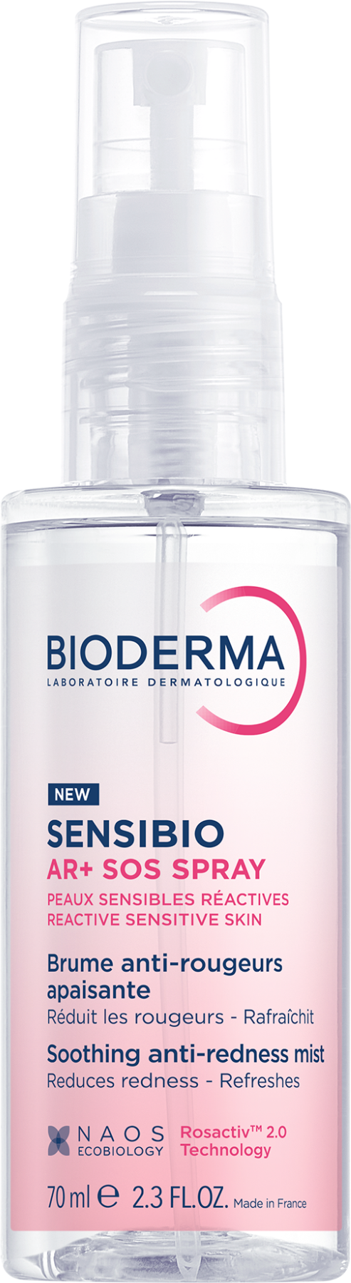 Bioderma Sensibio AR+ SOS Sprej pre rýchlu úľavu pleti so sklonom k začervenaniu a rosaceou 70 ml