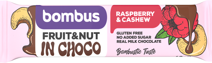 Bombus Fruit&Nut bar Raspberry&Cashew 40 g