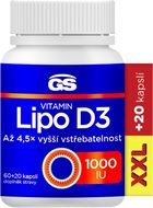 GS Vitamín Lipo D3, 1000 IU, XXL 567 g