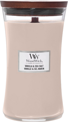 WoodWick Sviečka Veľká Vanilla & Sea Salt