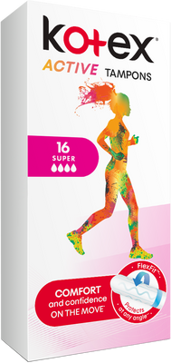 Kotex® ® Tampóny Active Super 16 ks