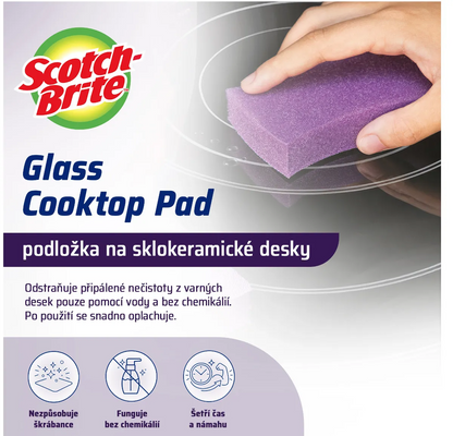 3M Scotch-Brite™ Čistiaca hubka na sklokeramické varné dosky 1 ks