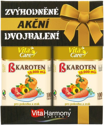 VitaHarmony Betakarotén 10000 Premobalenie 2 x 100 tobolek