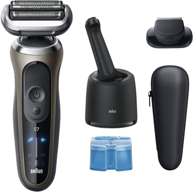 Braun Series 7 72-C7200cc, Holiaci strojček - zlatý