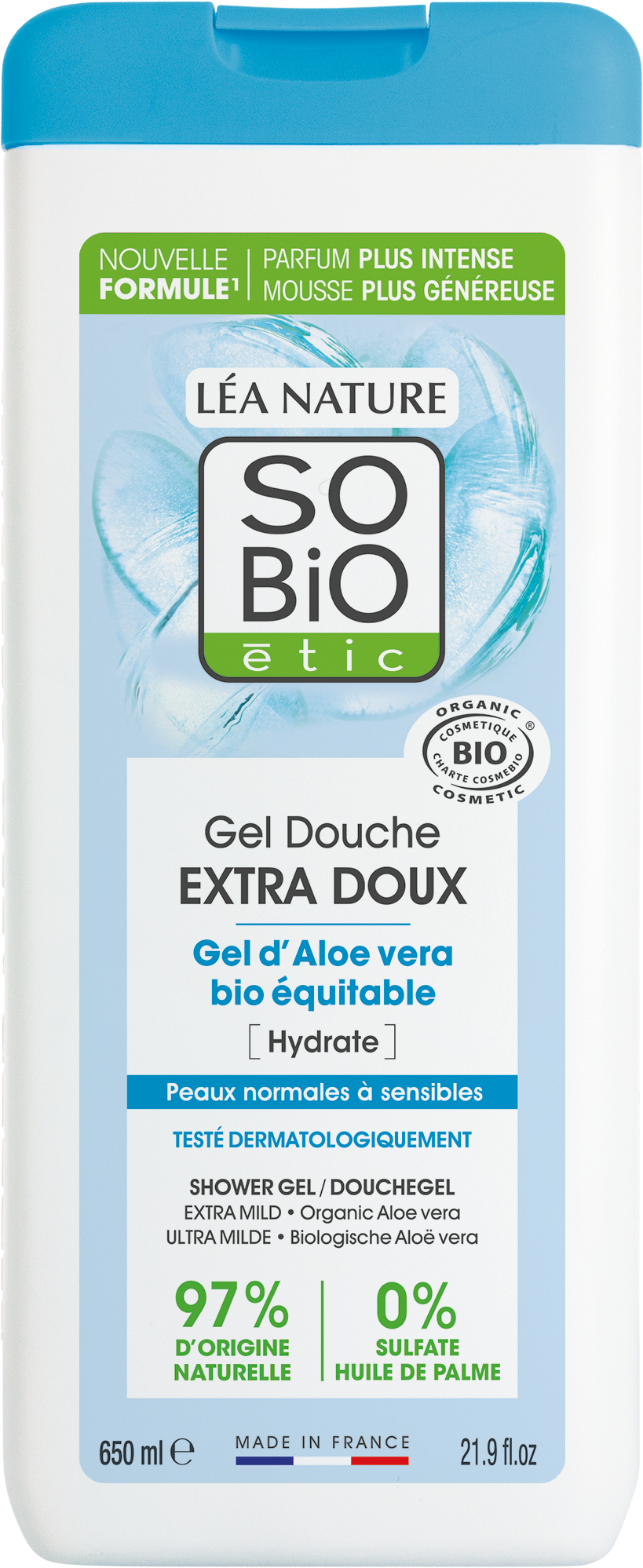 So´Bio étic Gél sprchový extra jemný s Aloe vera bio 650 ml