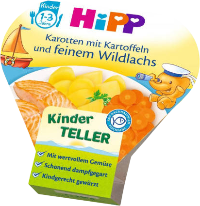 HiPP Zemiaky so zeleninou a jemným lososom 250 g