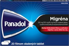Panadol Migréna, liečba bolesti hlavy a migrény 20 tabliet