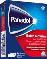 Panadol Extra Novum s kofeínom, proti bolesti a horúčke 24 tabliet
