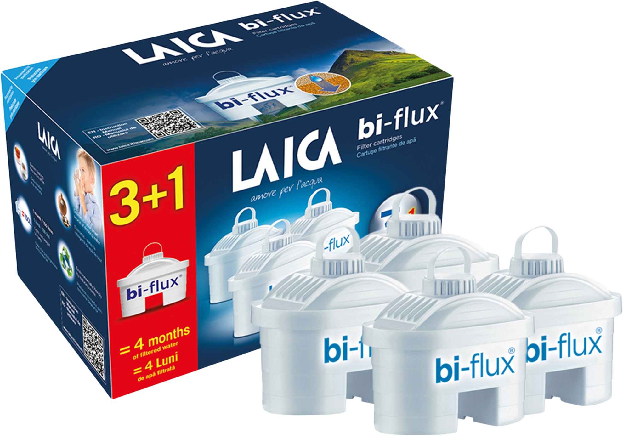 Laica Bi-flux Náhradné filtre 3+1 ks