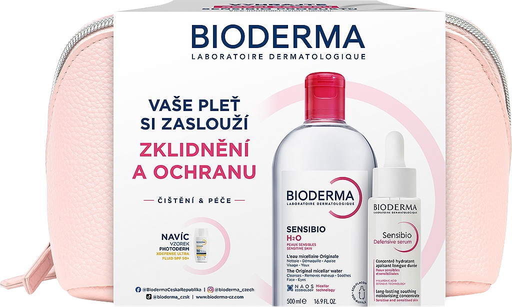 Bioderma Sensibio Darčekový balíček pre citlivú pleť a vrásky
