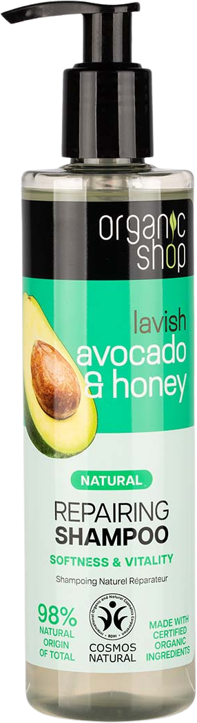 Organic Shop Obnovujúci šampón Avokádo a Med 280 ml