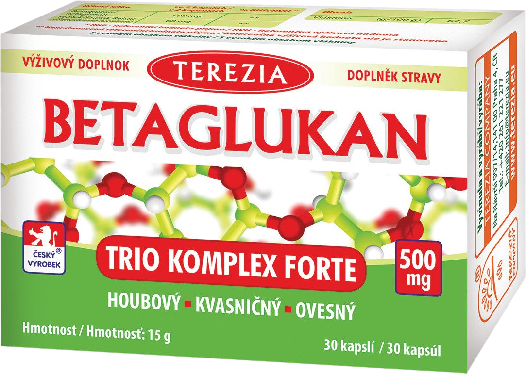 Terezia Betaglukan Trio Komplex Forte 30 kapsúl