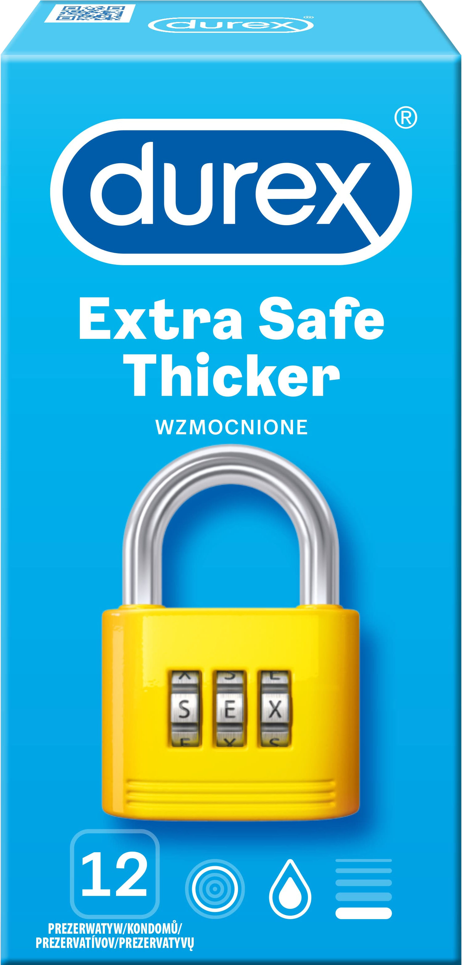 Durex Extra Safe Kondómy 12 ks