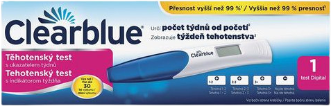 Clearblue Tehotenský test digitálny s indikátorom termínu počatia/s indikátorom týždňa