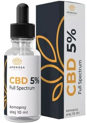 Aporosa CBD 5% Full Spectrum konopný olej 10 ml