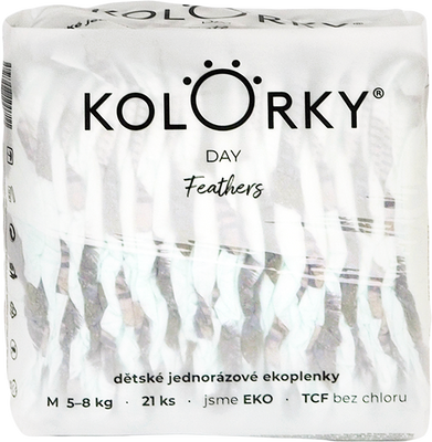 Kolorky DAY Perie veľ. M (5-8 kg) 21 ks