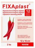 Fixaplast WARM Kapsaicínová horúca náplasť 12 x 16 cm, 2 ks