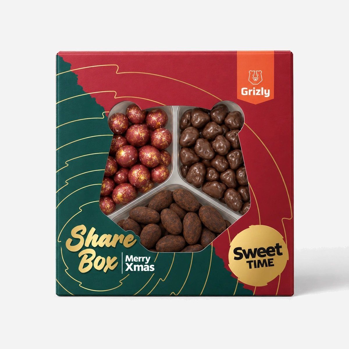 Grizly Merry Xmas Share Box Sweet Time 270 g