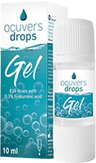 Ocuvers drops Gel - očné kvapky na báze hyaluronátu sodného 0,3%, 10 ml