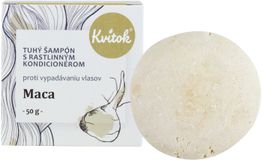 Kvitok Tuhý šampón s kondicionérom proti vypadávaniu vlasov Maca 50 g