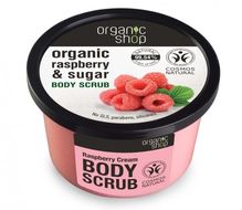 Organic Shop Malinový krém - Telový peeling 250 ml