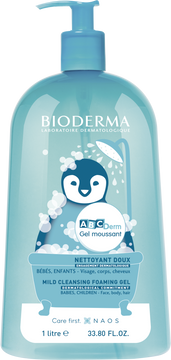 Bioderma ABCDerm Moussant Jemný čistiaci gél 1 l