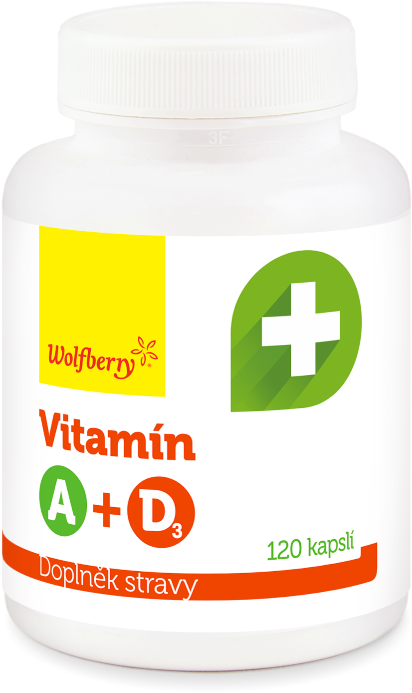 Wolfberry Vitamín A +D3 kapsuly 120 kapsúl
