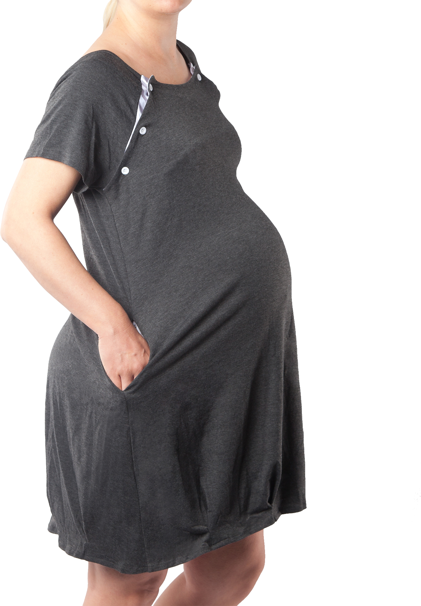 MomCare Pôrodná a dojčiaca košeľa veľ. S-M