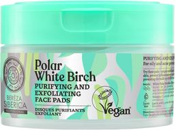 Polar White Birch Čistiace a exfoliačné tampóny na tvár 20 ks