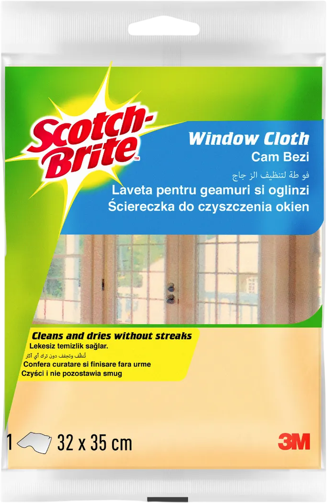 3M Scotch-Brite™ Mikrovláknová utierka na okná a sklo 1 x 32 cm