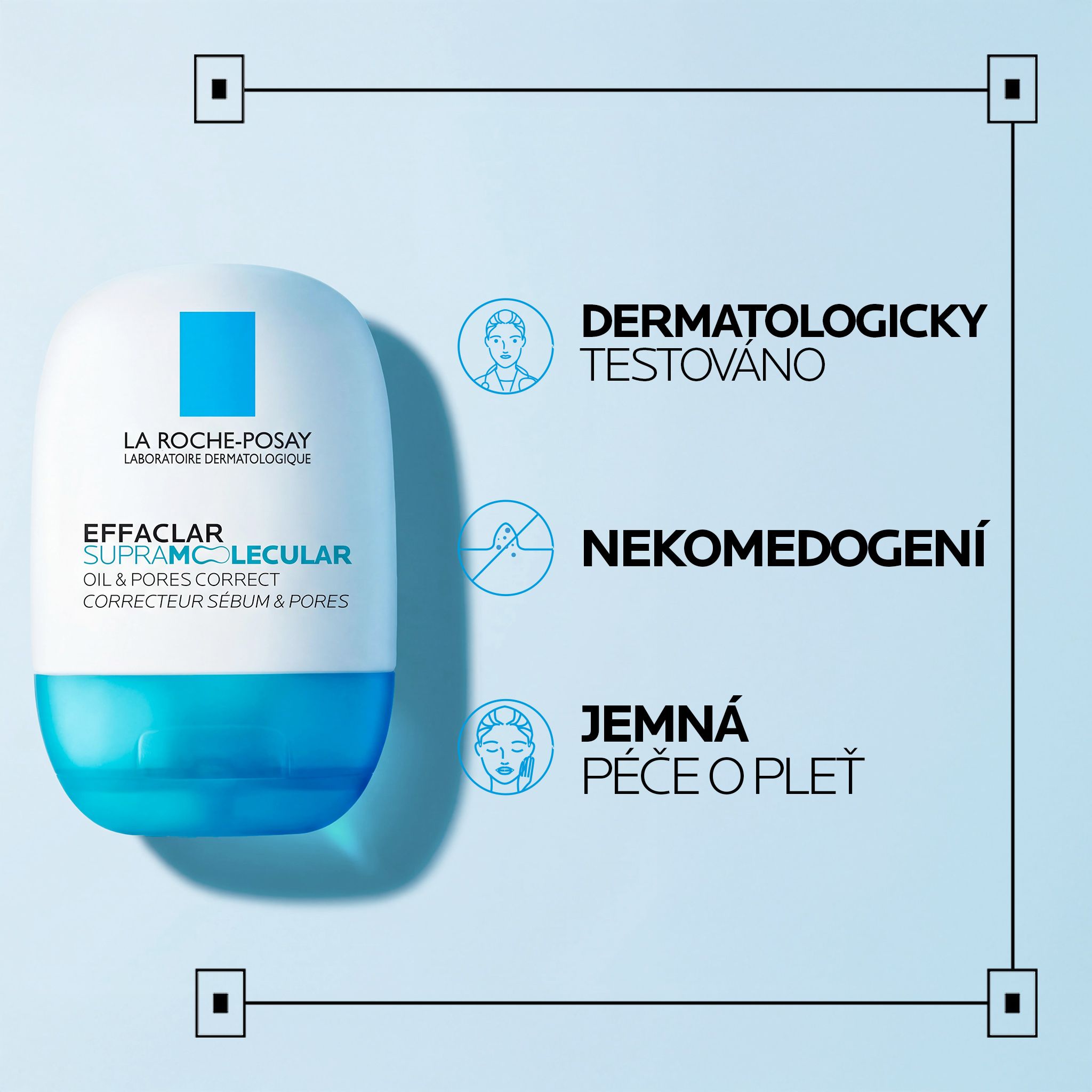 La Roche-Posay EFFACLAR SUPRAMOLECULAR Matujúci gélový krém proti lesku a pórom 40 ml