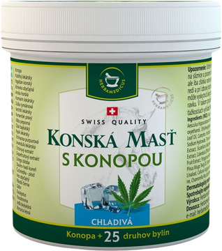 Herbamedicus Konská chladivá masť s konopou 250 ml