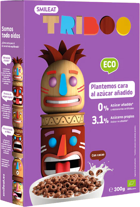 Smileat BIO cereálne kakaové krúžky bez pridaného cukru 300 g