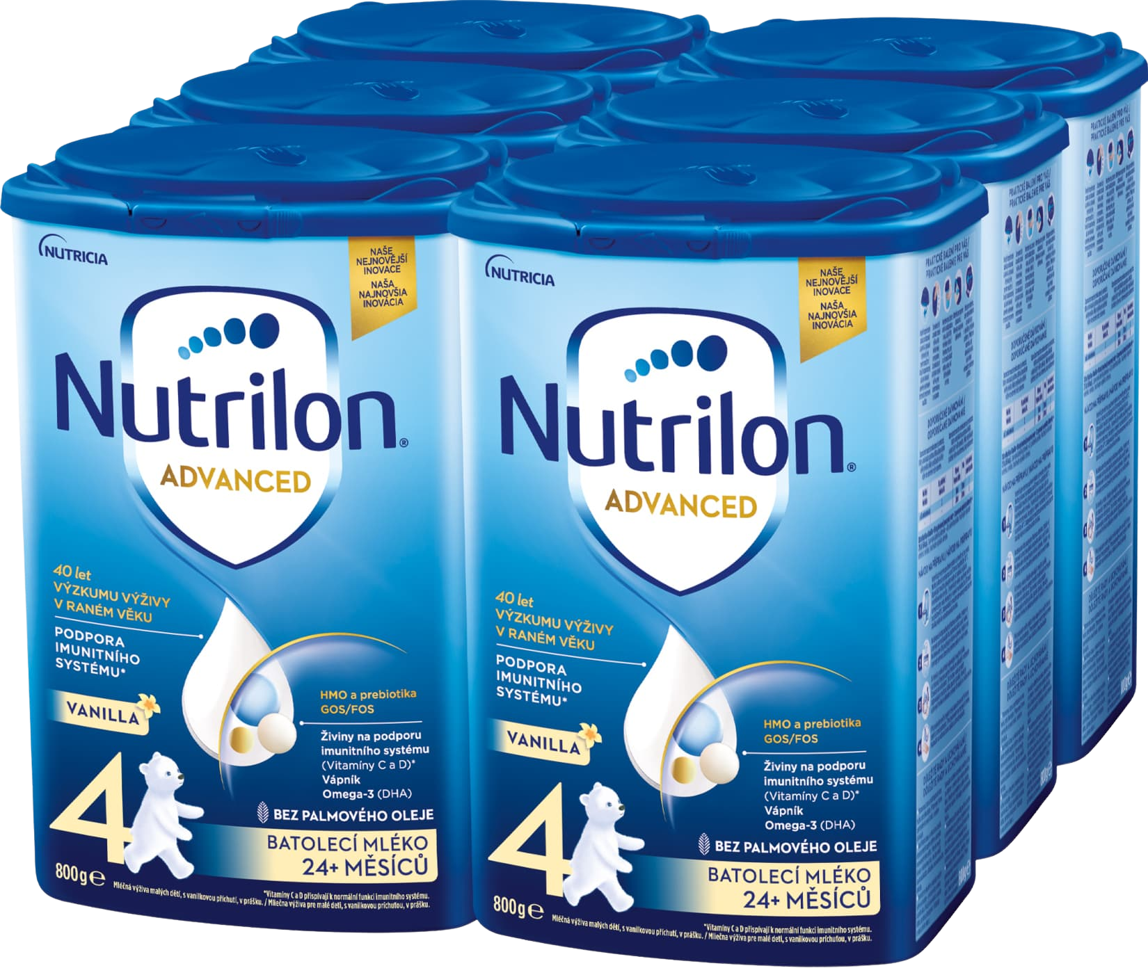 Nutrilon 4 Advanced Vanilla batolecí mléko 6 x 800 g