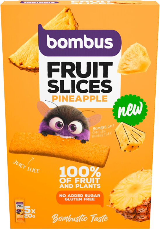 Bombus Ovocné plátky Ananás 5 x 20 g