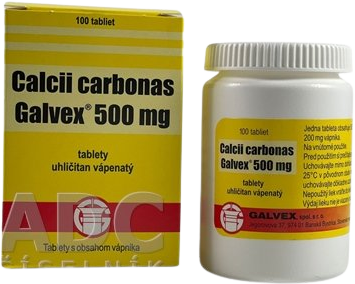 Galvex Calcii carbonas 100 tabliet