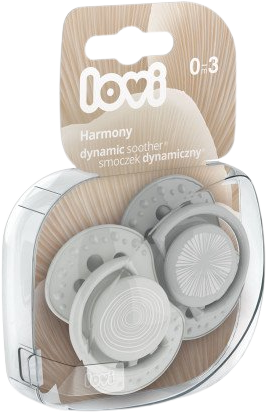LOVI Silikónový dynamický cumlík 0-3m holka chlapec 2 ks