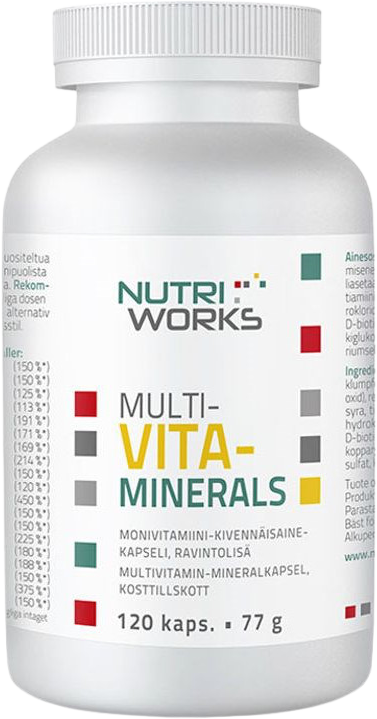 NutriWorks Multivitaminerals 120 kapsúl