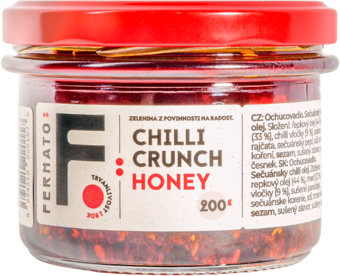 Fermato Sečuánsky chilli olej - Crunch Honey 200 g