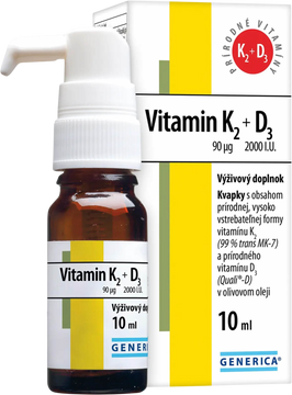 Generica Vitamin K2 90 µg  + D3 2000 I.U. 10 ml