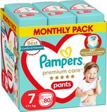 Pampers Plienkové Nohavičky Premium Care pants veľ. 7, 80 ks