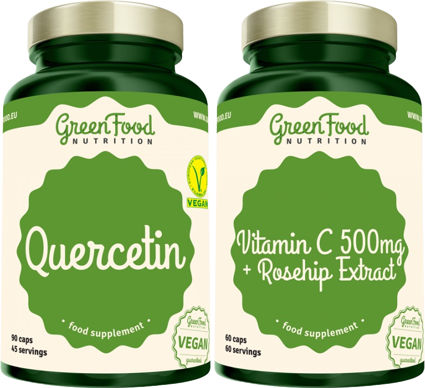 GreenFood Nutrition Duopack Quercetin 90cps + Vitamin C 500mg 60cps
