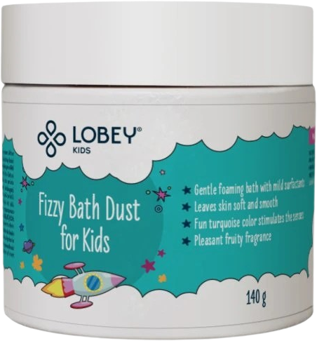 Lobey Šumivý prach do kúpeľa pre deti 140 g