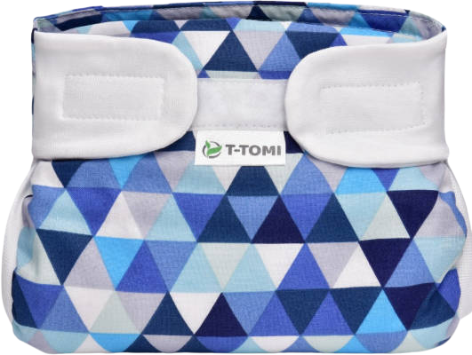 T-Tomi Ortopedické abdukčné nohavičky - suchý zips, blue triangles 5–9 kg