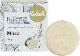 Kvitok Tuhý šampón s kondicionérom proti vypadávaniu vlasov Maca 25 g