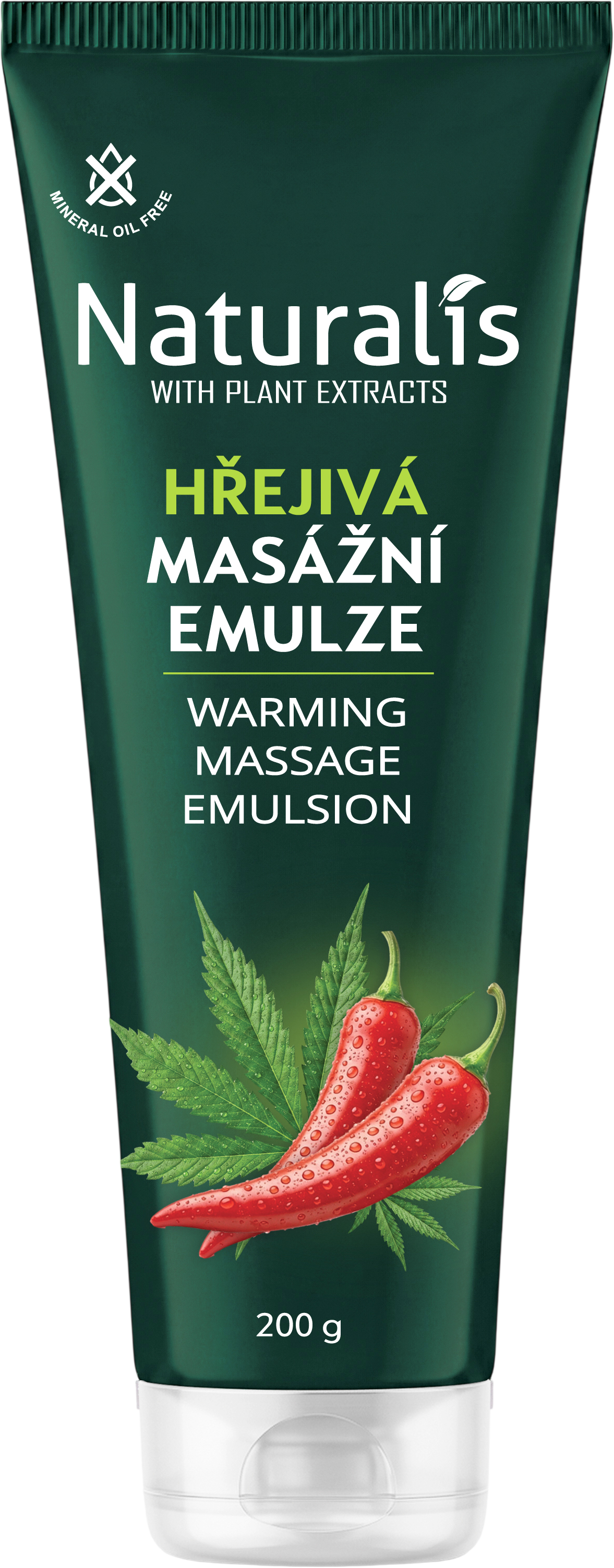 Naturalis Hrejivá masážna emulzia - chilli 200 g