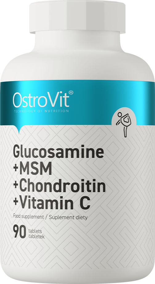 OstroVit Glucosamine + MSM + Chondroitín + Vitamín C 90 kapsúl